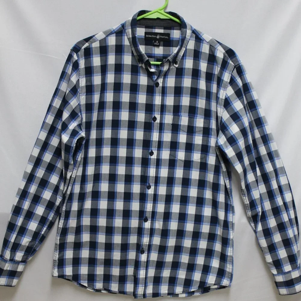 Boy's Beverly Hills Polo Club Plaid Button-Down